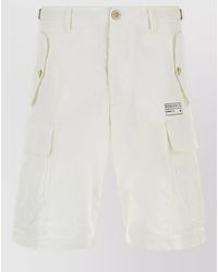 DSquared² - Stretch Cotton Cargo Shorts - Lyst