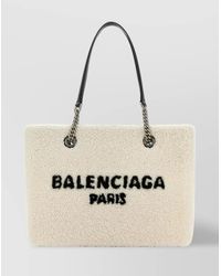 Balenciaga - Duty Free M Shearling Shoulder Bag - Lyst
