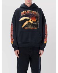 Rhude - Stallion Graphic Hoodie Kangaroo Pocket - Lyst