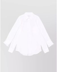Comme des Garçons - Cotton Shirt Long Sleeves Ruffled Cuffs Pocket - Lyst