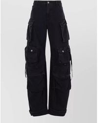 The Attico - Denim Wide-Leg Trousers - Lyst