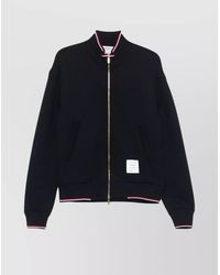 Thom Browne - Cotton Oversized Funnel Neck Bomber Jacket - Lyst
