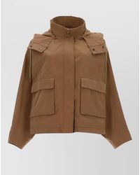 Herno - Hooded Coat Relaxed Fit Front Pockets - Lyst