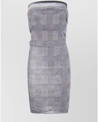 Jean Paul Gaultier - Houndstooth Strapless Mini Dress - Lyst