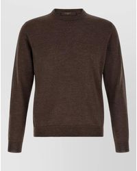 Zanone - Giro Crew Neck Long Sleeve Sweater - Lyst