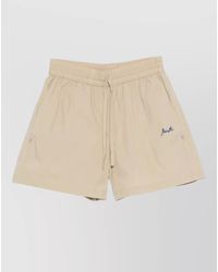 P.A.R.O.S.H. - Nylon Cotton Shorts Elastic Waistband Pockets - Lyst
