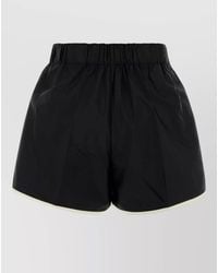 Prada - Recycled Nylon Drawstring High-Rise Shorts - Lyst