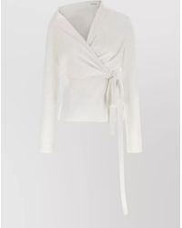 ARMARIUM - Cotton Asymmetric Wrap Long-Sleeve Shirt - Lyst