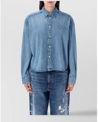 Polo Ralph Lauren - Collared Denim Shirt Long Sleeves - Lyst