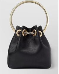 Jimmy Choo - Micro Bucket Bag With Detachable Chain Strap - Lyst