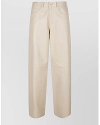 Haikure - Bethany Leather Trousers Belt Loops Pockets - Lyst