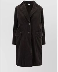 Aspesi - Corduroy Flap Pockets Longline Notched Lapels - Lyst