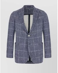 Circolo 1901 - Checked Pattern Stretch Cotton Blazer - Lyst