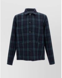 Paul Smith - Checked Wool Shirt Jacket - Lyst