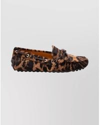 Tod's - Leopard-Print Calf Hair Loafers - Lyst