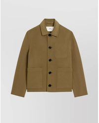 Ami Paris - Virgin Wool Shirt Jacket - Lyst