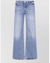 FRAME - High Waist Wide Leg Denim Jeans - Lyst