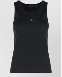 Dolce & Gabbana - Ribbed Cotton Tank Top - Lyst