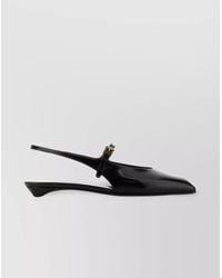 Prada - Leather Slingback Ballerina Shoes - Lyst