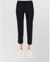 McQueen - Trousers Cropped Belt Loops - Lyst