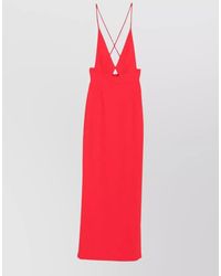 Solace London - Milly Maxi Dress Open Back Straps - Lyst