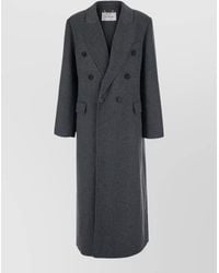 Victoria Beckham - Wool Cashmere Double Breasted Coat - Lyst