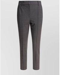 Brunello Cucinelli - Tailored Trousers With Back Pockets And Belt Loops - Lyst