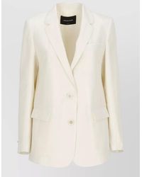 Fabiana Filippi - Blazer Single Breasted Tailored Lapel Long Sleeves - Lyst