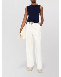DUNST - Drawstring Boat Neck Sleeveless Top - Lyst