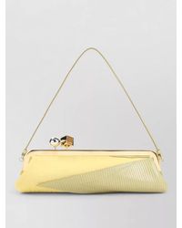 Jacquemus - Salon Mais Leather Clutch Corn Silhouette - Lyst