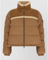 Moncler - Aurore Down Coat High Collar Shearling - Lyst