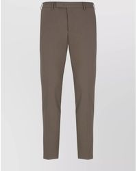 PT Torino - Virgin Wool Straight-Leg Tailored Trousers - Lyst