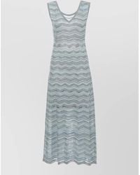 D.exterior - Sleeveless Viscose Dress Geometric Pattern - Lyst