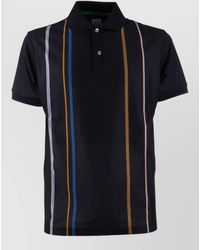 Paul Smith - Striped Shirt Polo Collar Short Sleeves - Lyst