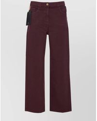 Elisabetta Franchi - Denim Straight-Leg Trousers - Lyst