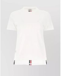 Thom Browne - Cotton Piqué Relaxed-Fit Short-Sleeve T-Shirt - Lyst