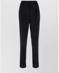 Prada - Wool Blend Trousers - Lyst