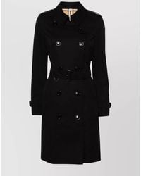 Burberry - Cotton Double-Breasted Trench Coat - Lyst