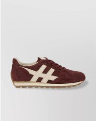 Hogan - Sneakers With Stripe Detail And Suede Finish - Lyst