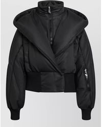 The Attico - Hooded Cropped Padded Jacket Front Pockets - Lyst