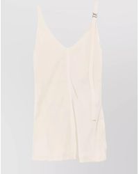 Sportmax - Shoulder Strap V Neck Sleeveless Top - Lyst