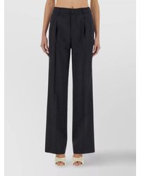 PT Torino - Virgin Wool Wide-Leg Trousers - Lyst