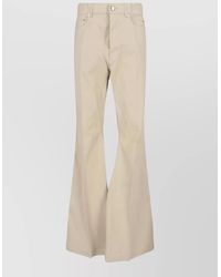 Rick Owens - Flared Leg Trousers Belt Loops Back Pockets - Lyst
