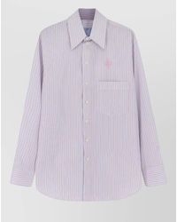 The Seafarer - Kim Striped Cotton Shirt Long Sleeves - Lyst