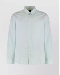 BOSS - Versatile Cotton Poplin Long Sleeve Shirt - Lyst