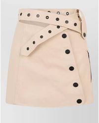 The Mannei - Leather High-Rise Short Skirt - Lyst