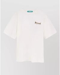 Barrow - Cotton T Shirt Logo Back Crew Neck - Lyst