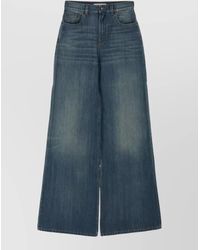Chloé - High-Rise Wide-Leg Denim Jeans - Lyst