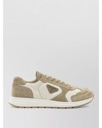 Prada - Prax Low Top Sneakers Suede Panels - Lyst