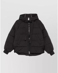Pinko - Hooded Long Sleeve Relaxed Fit Coat - Lyst